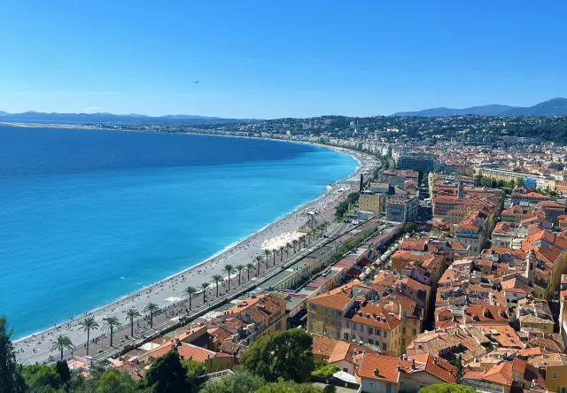 Nice, France Coastline & City Center