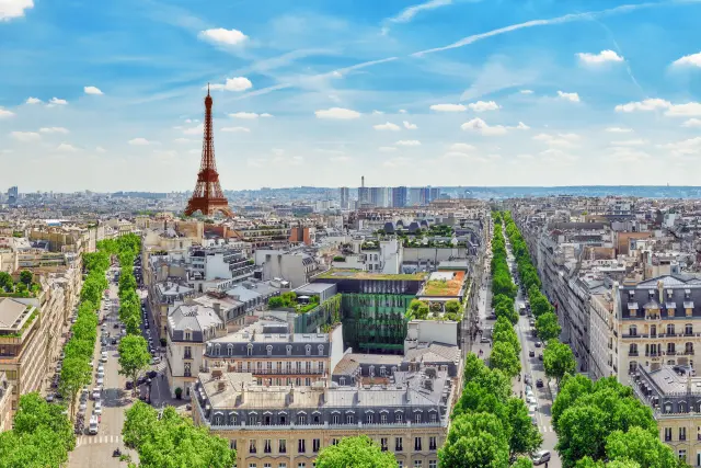 Paris France City Skyline